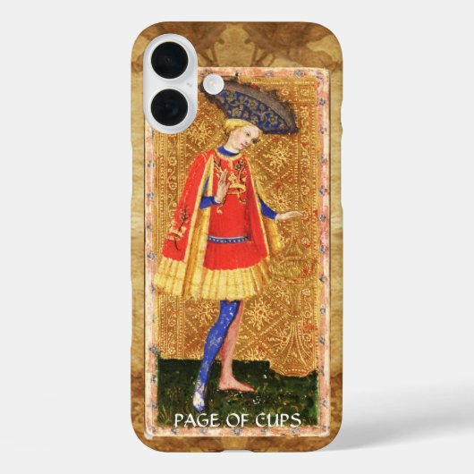 アンティークルネッサンス・タロッツ/カップのページ Case-Mate iPhoneケース (裏面)