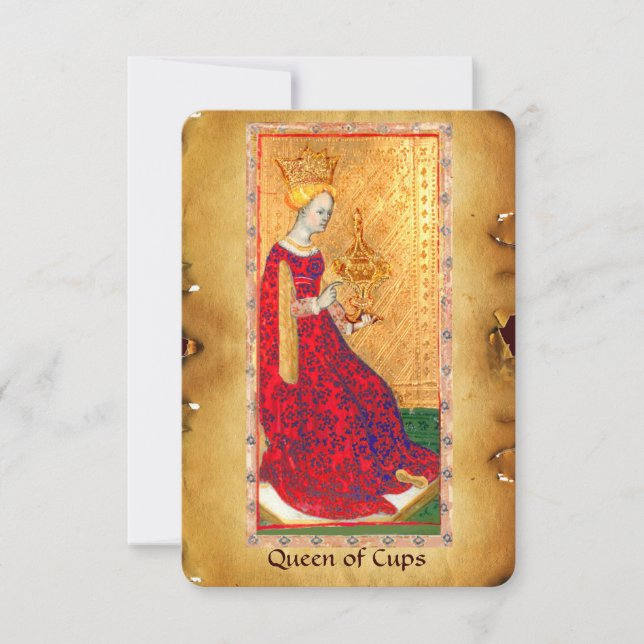 アンティークルネッサンス・タロッツ/カップの女王 (正面)