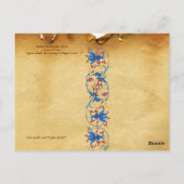 アンティークルネッサンス・タロッツ/カップの女王 ポストカード (裏面)