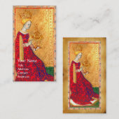 アンティークルネッサンス・タロッツ/カップの女王 名刺 (正面/裏面)