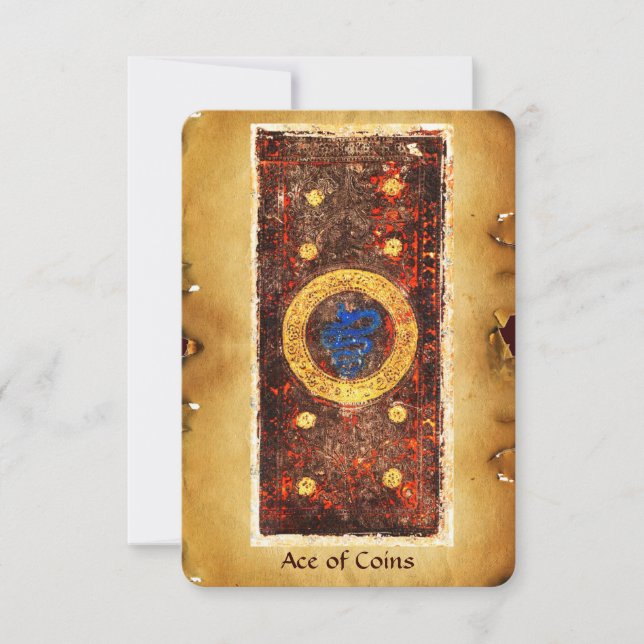 アンティークルネッサンス・タロッツ/コインのエース (正面)