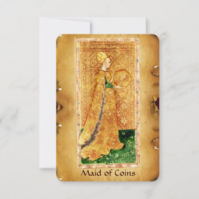 アンティークルネッサンス・タロッツ/コインのメイド (正面)