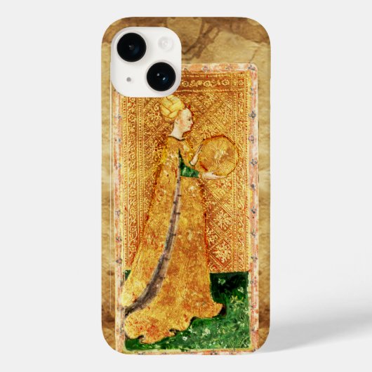 アンティークルネッサンス・タロッツ/コインのメイド Case-Mate iPhoneケース (裏面)