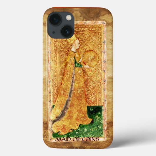 アンティークルネッサンス・タロッツ/コインのメイド Case-Mate iPhoneケース (裏面)