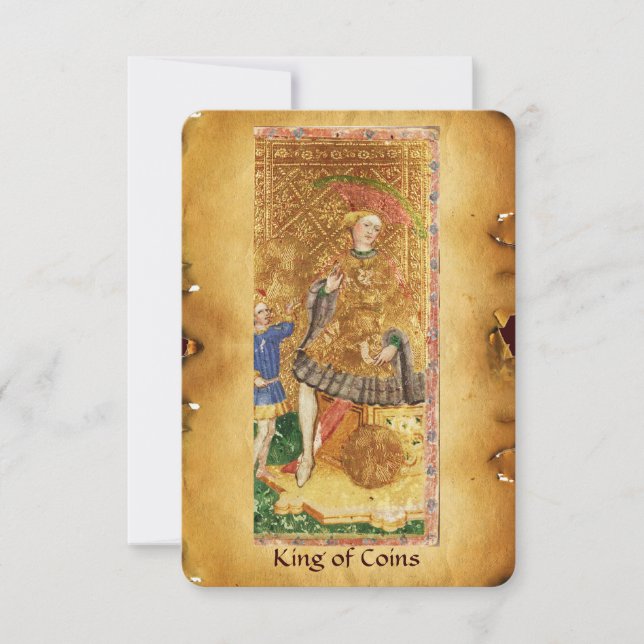 アンティークルネッサンス・タロッツ/コインの王様 (正面)