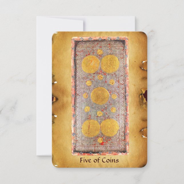 アンティークルネッサンス・タロッツ/コイン5枚 (正面)