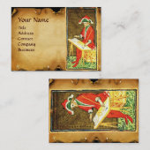 アンティークルネッサンス・タロッツ/ザ・マジック・アイ・アン・パーチメント 名刺 (正面/裏面)