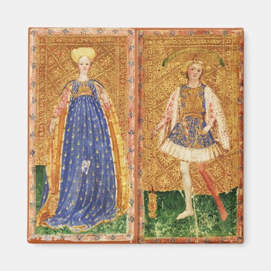 アンティークルネッサンス・タロッツ/メイドとワンダのページ マグネット (正面)