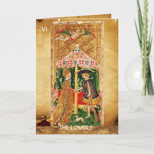 アンティークルネッサンス・タロッツ/ラバーズバレンタインデー シーズンカード (正面)