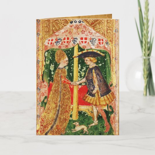 アンティークルネッサンス・タロッツ/ラバーズバレンタインデー シーズンカード (正面)