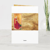 アンティークルネッサンスTAROTSクイーンオブカップバレンタイン シーズンカード (裏面)