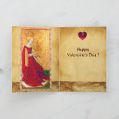 アンティークルネッサンスTAROTSクイーンオブカップバレンタイン シーズンカード (内部)