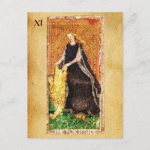 アンティークルネッサンスTAROTS剛毅 – 強度 ポストカード