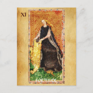 アンティークルネッサンスTAROTS剛毅 – 強度 ポストカード