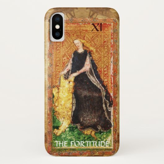 アンティークルネッサンスTAROTS剛毅 – 強度 Case-Mate iPhoneケース (裏面)