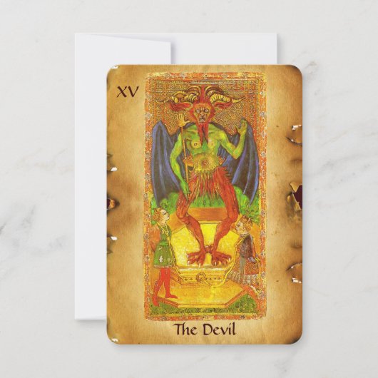 アンティークルネッサンスTAROTS 15 / THE DEVIL 案内状 (正面)