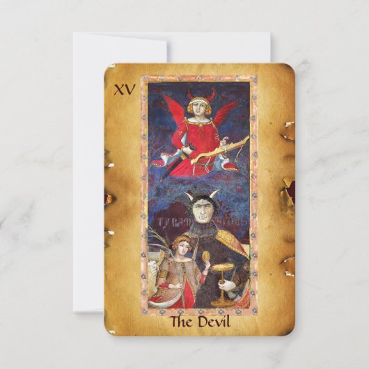アンティークルネッサンスTAROTS 15 / THE DEVIL 案内状 (正面)