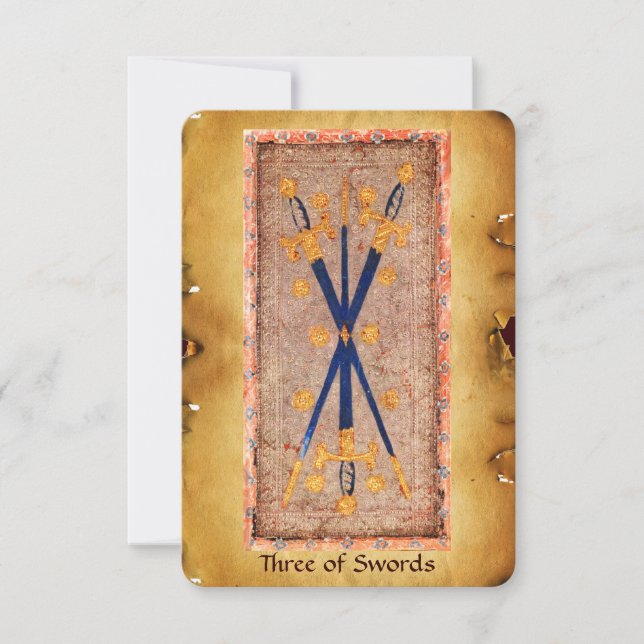 アンティークルネッサンスTAROTS / Three of Swords (正面)