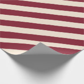 アンティークルビーとアンティークホワイトストライプズ ラッピングペーパー (角)