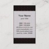 アンティークルビーテクノドットモダンブラック 名刺 (裏面)