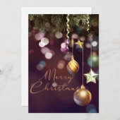 アンティークルビーメリークリスマスデコレーション シーズンカード (正面/裏面)