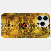 アンティークルビー宝石ストーンズ付きケルト戦士シールド Case-Mate iPhoneケース (裏面 (横))