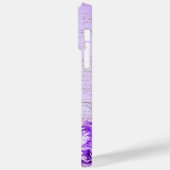 アンティークルージングラベンダースクリプト&フラワー Case-Mate iPhoneケース (裏面 / 左)