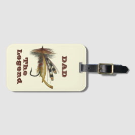 アンティークレインボーフライ用魚釣りレジェンドパパ ラゲッジタグ