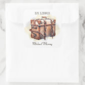 アンティークレザースーツケース蔵書票 スクエアシール (バッグ)