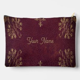 アンティークレザールックパーソナライズされた- アクセサリーポーチ