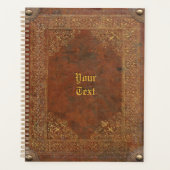 アンティークレザールックプランナーとテキスト プランナー手帳 (正面)