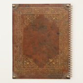 アンティークレザールックプランナーとテキスト プランナー手帳 (裏面)