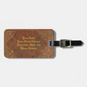 アンティークレザー(カスタマイズ可能) ラゲッジタグ (正面横)