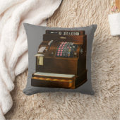 アンティークレジスター、ヴィンテージ小売業 クッション (ブランケット)