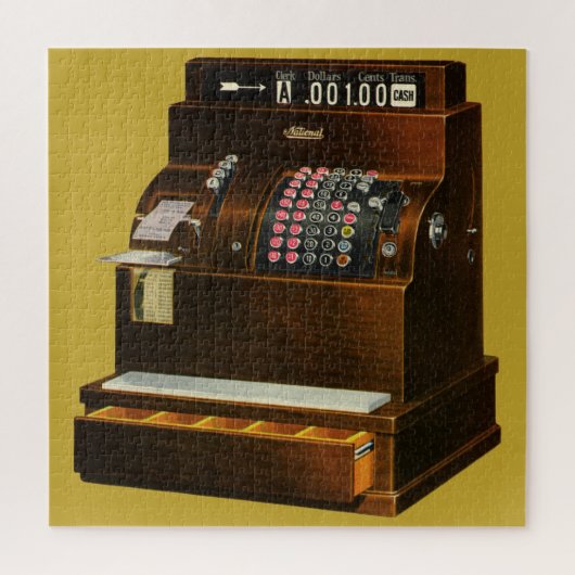 アンティークレジスター、ヴィンテージ小売業 ジグソーパズル (縦)