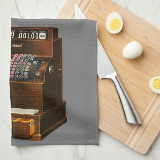 アンティークレジ、ヴィンテージ小売業 キッチンタオル (四つ折り)