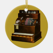 アンティークレジ、ヴィンテージ小売業 セラミックオーナメント (正面)