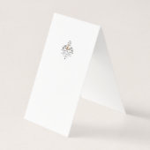 アンティークレター結婚- Table Number Card (裏面)