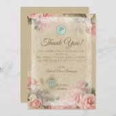 アンティークレター – サンキューカード (正面/裏面)