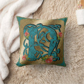 アンティークレターN – 枕 (ブランケット)