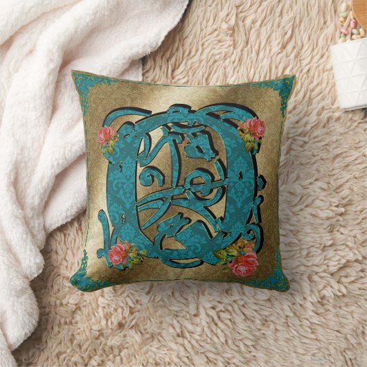 アンティークレターQ – 枕 (ブランケット)