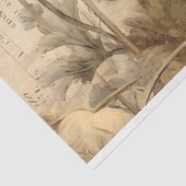 アンティークレッドアンドクリームポピズデクページ紙 薄葉紙 (詳細)