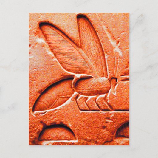 アンティークレッドエジプトハニービーキーパー ポストカード (正面)