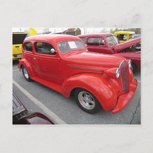 アンティークレッドカー ポストカード (正面)