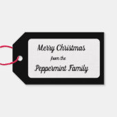 アンティークレッドクリスマステレフォン調整 ギフトタグ (裏面横)