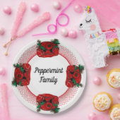 アンティークレッドクリスマステレフォン調整 ペーパープレート (パーティー)