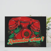 アンティークレッドクリスマステレフォン シーズンカード (スタンド正面)