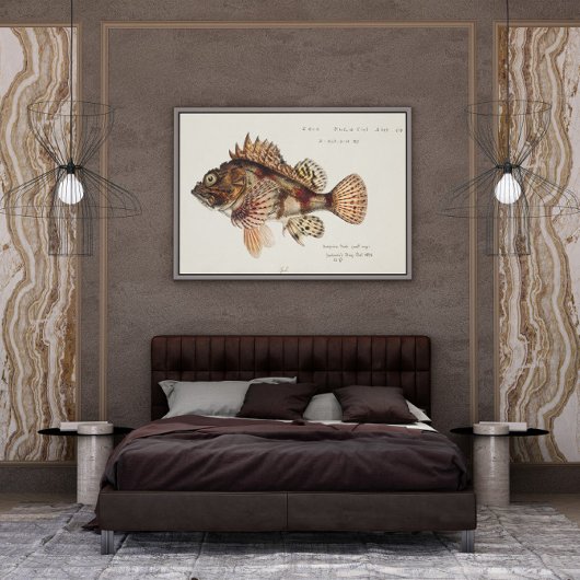 アンティークレッドスコーピオンby F. E. Clarke 1874 ポスター