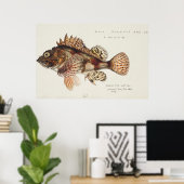 アンティークレッドスコーピオンby F. E. Clarke 1874 ポスター (ホームオフィス)