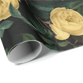 アンティークレッドテバラパターン黒 ラッピングペーパー (ロールコーナー)